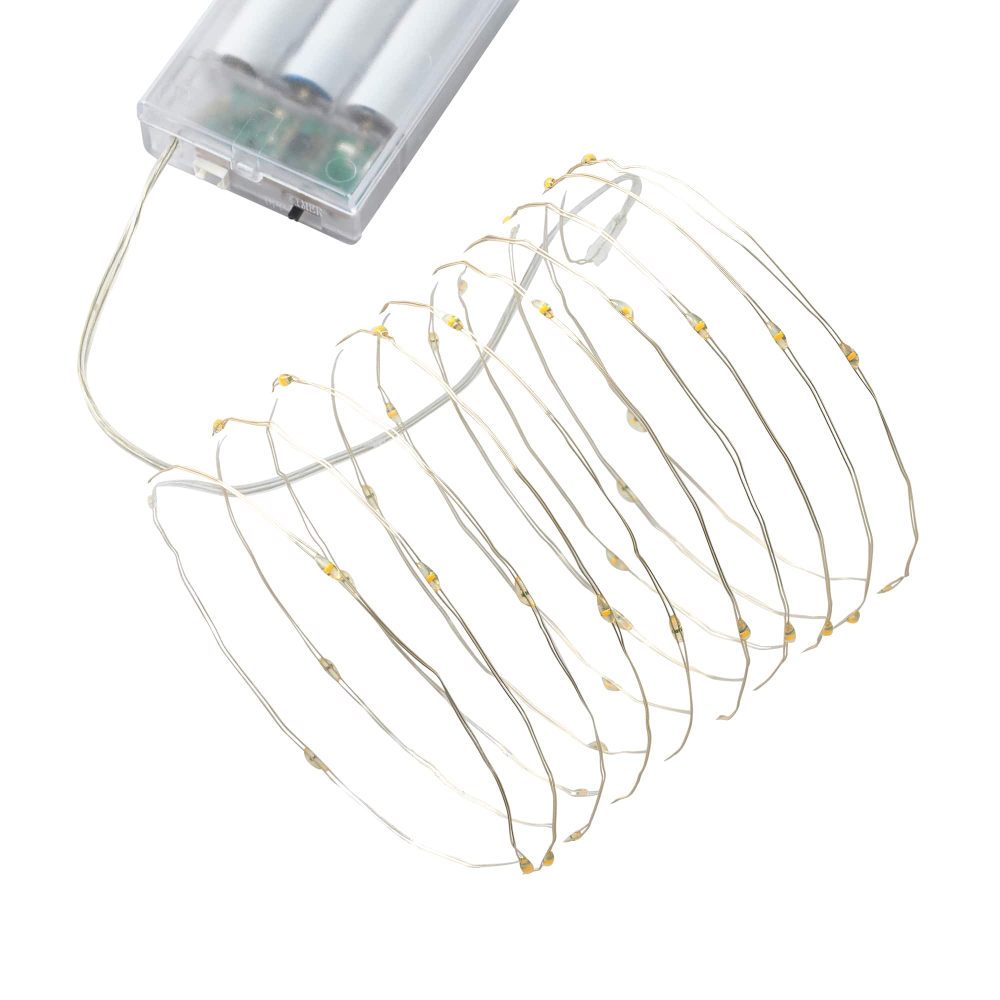 80ct. Warm White LED String Lights with Silver Wire by Ashland®